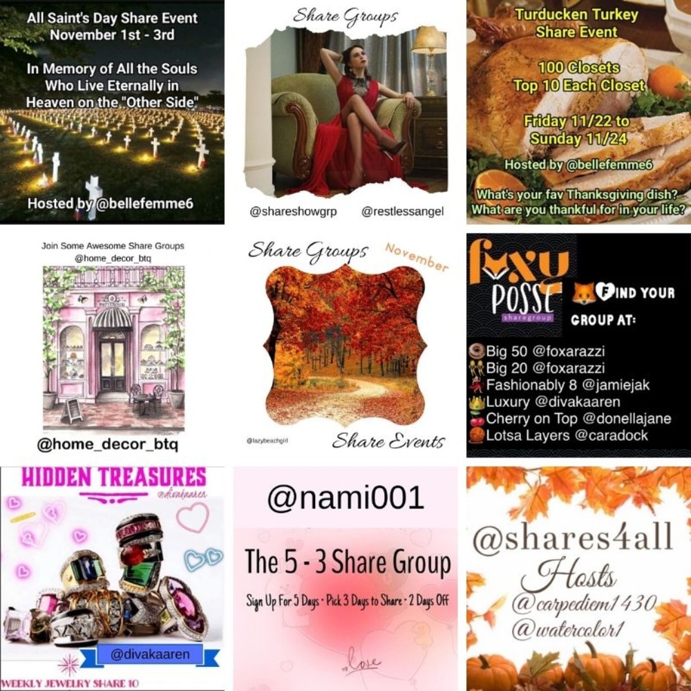 Amazing Share Groups & Events...Ask Me for Info